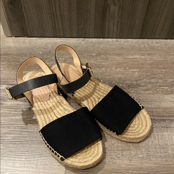 J. Crew Shoes - J. Crew black and Tan Espadrille Shoes with Jute Sole